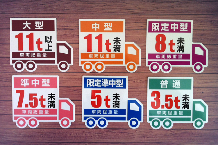 車両用（免許区分表示ステッカー）